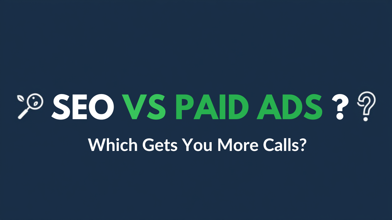 Local SEO vs Paid Ads